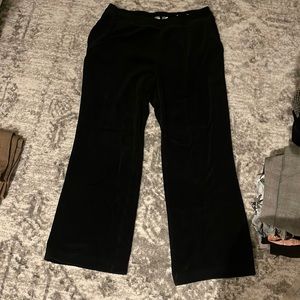 Black Velour pants from Chico’s